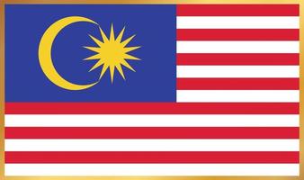 vlag van Maleisië, vectorillustratie vector