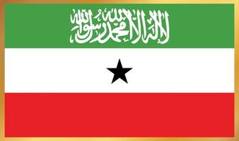 vlag van Somaliland, vectorillustratie vector