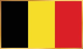 vlag van belgië, vectorillustratie vector