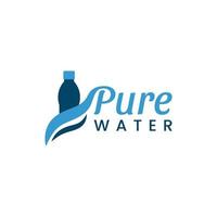 puur water logo gratis ontwerp vector