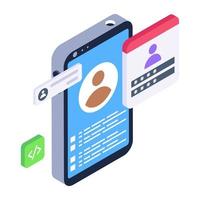 een pictogramontwerp van mobiele apps vector