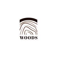 Wood Tree Trunk Print-logo vector