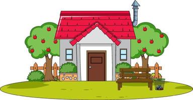 doodle huis cartoon ontwerp vector