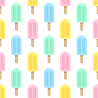 Pastel Ijslollys Naadloos Patroon vector