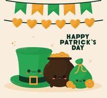 happy patricks dag ontwerp vector