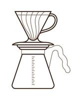 koffie v60 icoon vector