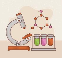 drie biologie items vector