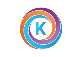 k logo brief ontwerp vector afbeelding