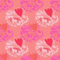 vintage bloemen en bladeren naadloos patroon. vector