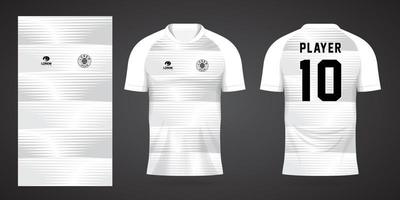 witte sportshirt jersey ontwerpsjabloon vector