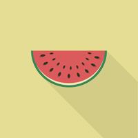 Watermeloen slice, watermeloen pictogram vector