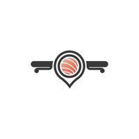 sushi restaurant logo vector