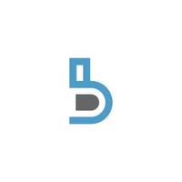 letter b logo pictogram ontwerpconcept vector