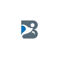 letter b logo pictogram ontwerpconcept vector
