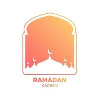 illustratie vectorafbeelding van ramadan kareem. perfect voor ramadan-viering, sjabloon, lay-out. vector
