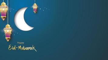 eid mubarak wenskaart illustratie, ramadan kareem cartoon vector wensen voor islamitisch festival voor spandoek, poster, achtergrond, flyer, illustratie, brochure en verkoop achtergrond