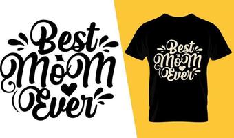 beste moeder ooit typografie t-shirtontwerp vector