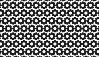 naadloos patroon. zonnebloemmotief in zwart-wit. eenvoudig patroonontwerp. kan worden gebruikt voor posters, brochures, ansichtkaarten en andere afdrukbehoeften. vector illustratie