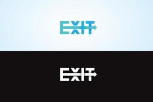 exit ontwerp illustratie vector