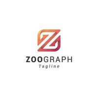 letter z creatief 3d technologisch logo vector