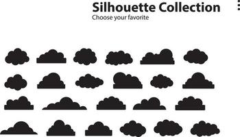 cartoon wolken collectie set achtergrond plat gradiënt vector illustratie behang element teken