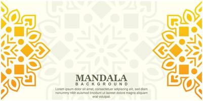 elegant wit mandala-concept als achtergrond vector