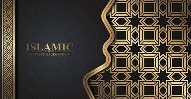 luxe islamitische arabische patroonachtergrond vector