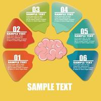 de helft van cirkel infographics ontwerp vector