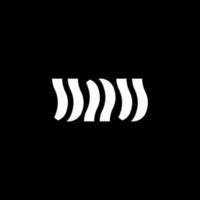 letter flat m eenvoudig tech modern logo vector