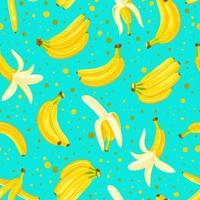 naadloos patroon met een set bananen vector