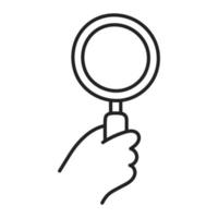 zoekopdracht. hand getrokken doodle winkelen pictogram. vector