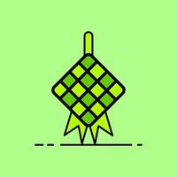 ketupat pictogram ontwerp vector