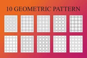 kdp interieur naadloos geometrisch patroon vector