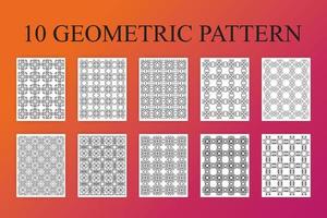 geometrische kleurpatroonpagina's vector