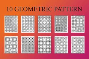 geometrische patroon bloemen vector