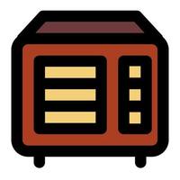 oven met gevuld lijnpictogram geschikt voor home icon set vector