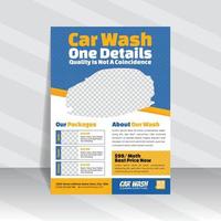 sjabloon voor carwash-flyer vector