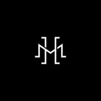 hm mh letter eerste logo vector pictogram illustratie