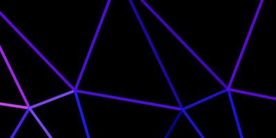 donkerroze, blauwe vector abstracte driehoeksjabloon.
