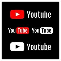 youtube-pictogram, logo, symbool, vector redactionele app-pictogrammen