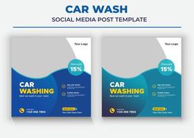 carwash sociale media sjablonen, autoverkoop sociale media vector