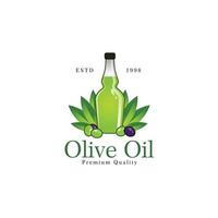 olijfolie logo ontwerp vector