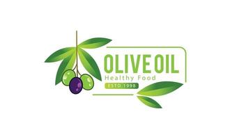 olijfolie logo ontwerp vector