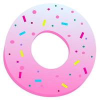 roze lekkere donut. vector