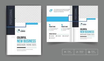 modern bedrijfsprofiel zakelijke brochure sjabloon lay-out creatief en schoon annuleer rapport professioneel zakelijk brochure sjabloonontwerp vector