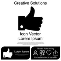 duim omhoog pictogram vector eps 10