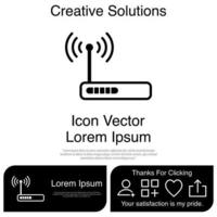 router pictogram vector eps 10