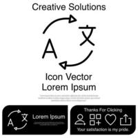 vertaal pictogram vector eps 10