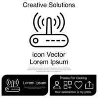 router pictogram vector eps 10