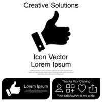 duim omhoog pictogram vector eps 10